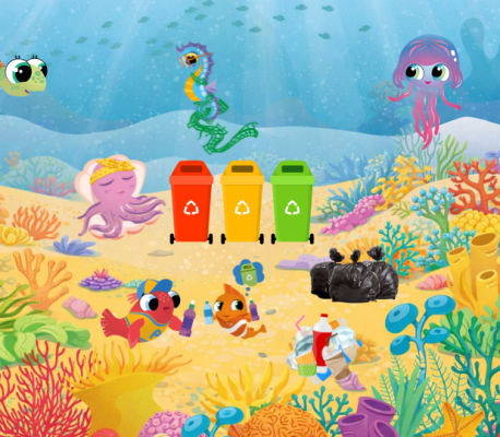 The Bubble buddies sealing with ocean pollution
